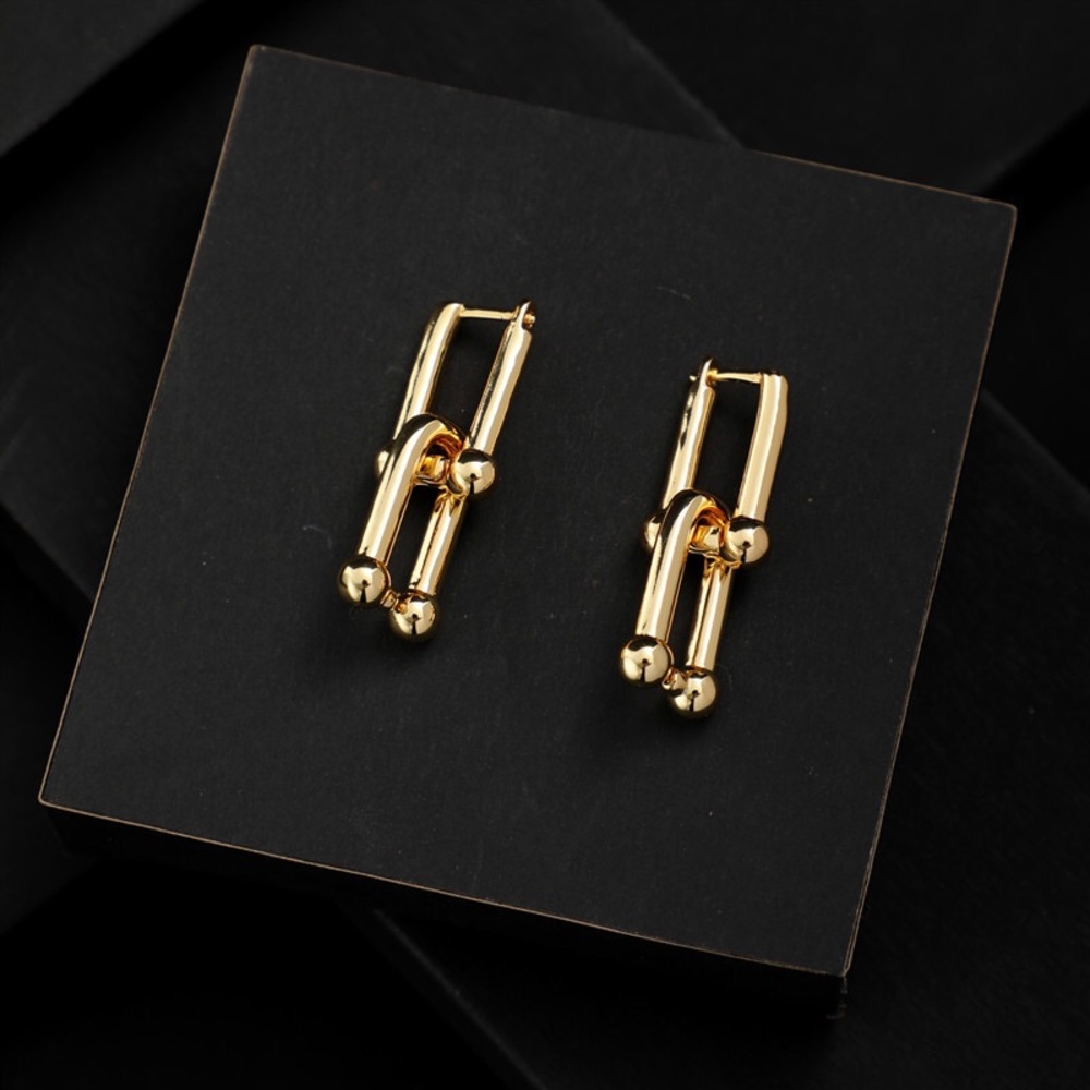Gold Plated Chain Earrings